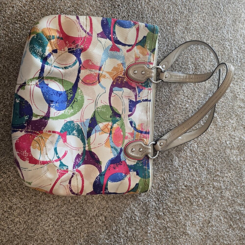 Multi Color Authentic Coach Bag - image 2
